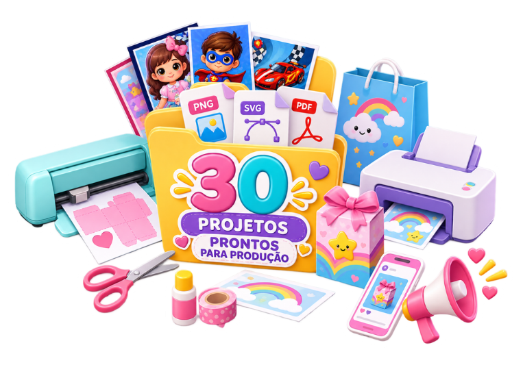 Trinta projetos de papelaria prontos para produção